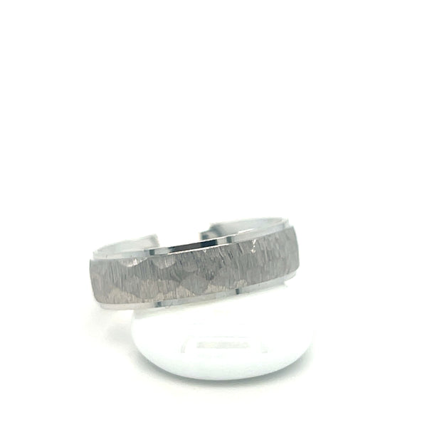 Men's 14 Karat White Gold Satin Band